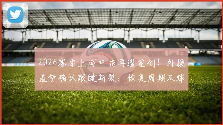 2026赛季上海申花再遭重创！外援盖伊确认跟腱断裂，恢复周期及球队影响分析